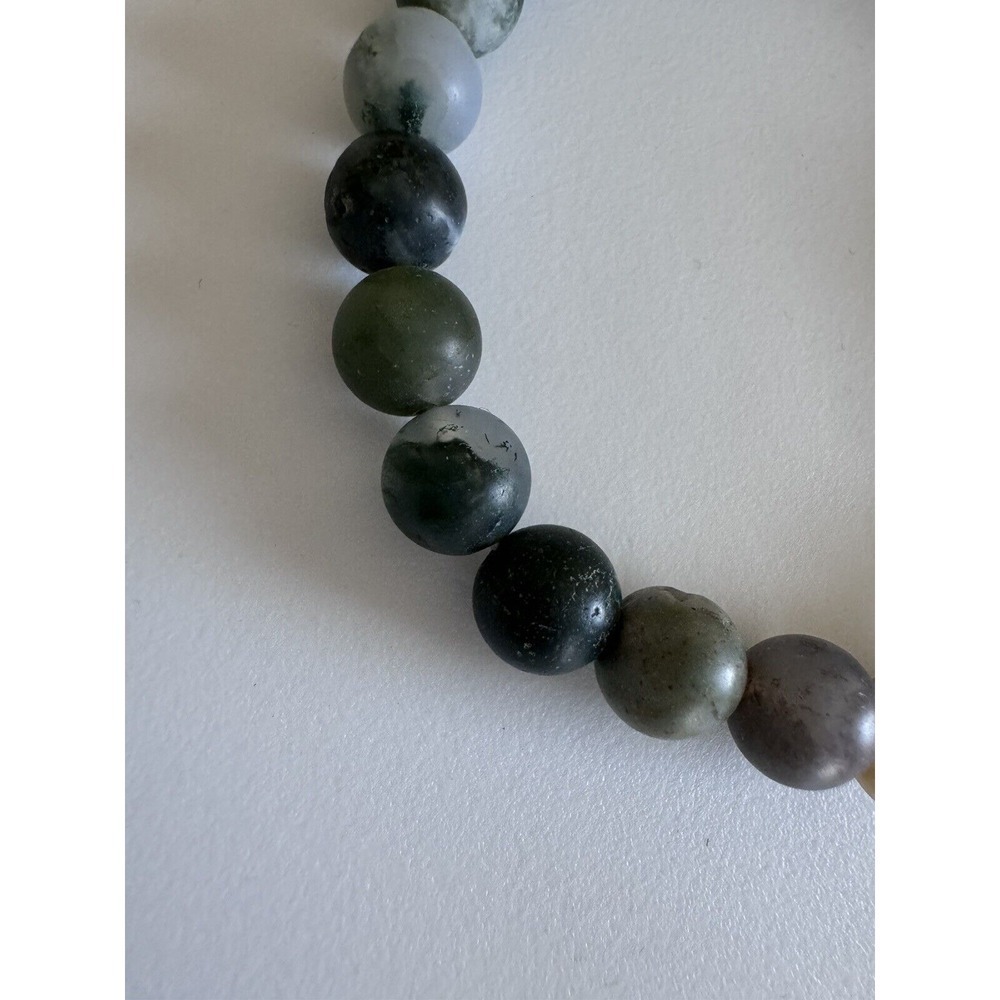 Natural Mixed Moonstone Gemstone Crystal Stretch Bracelet w/ 6mm Beads NEW - Picture 8 of 8